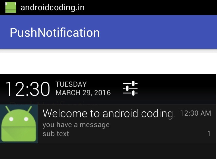 Android Push Notification Example android push notification tutorial