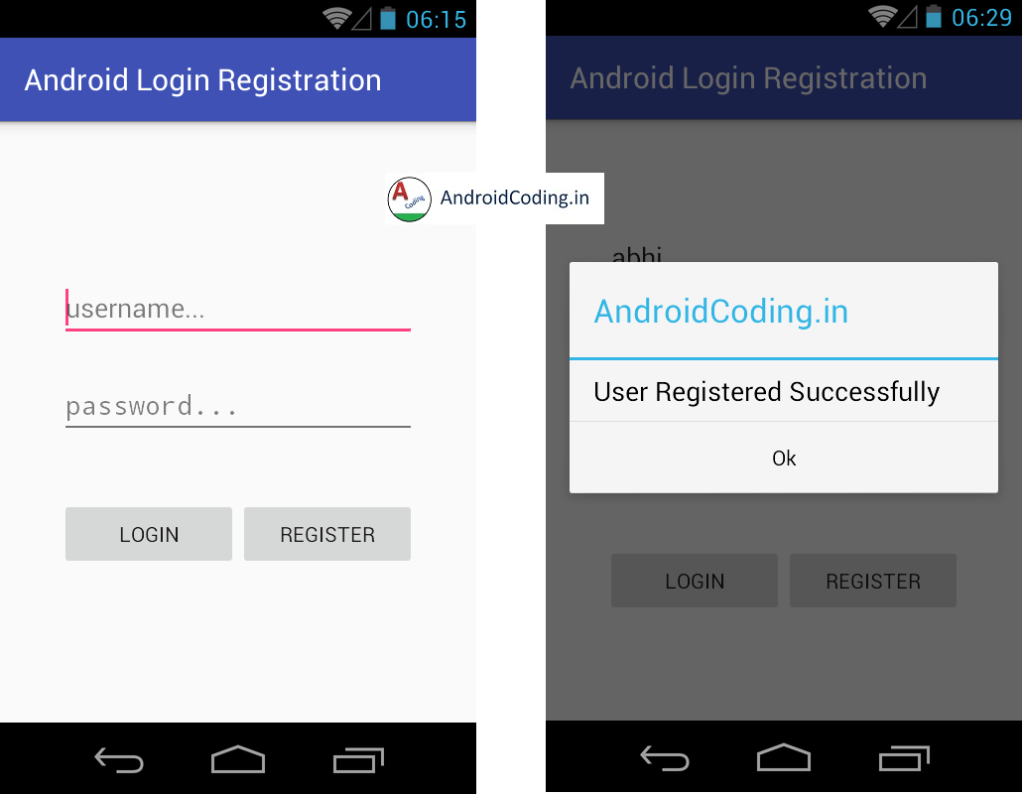 Android Login Register Mysql Php Part