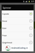 android spinner 
