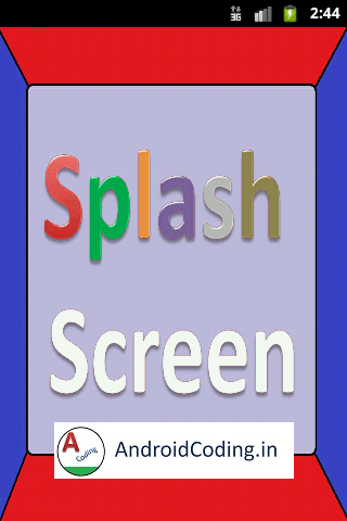 android splash
