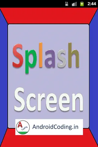 android splash