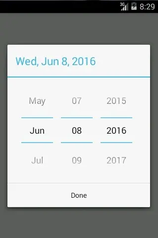 Date Picker Dialog