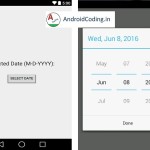 Android Tutorial on Date Picker