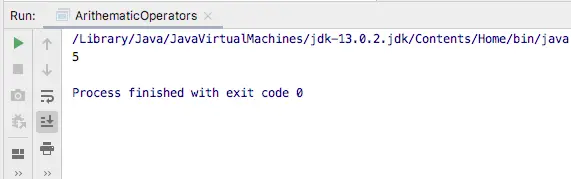 Java Arithmetic Operators