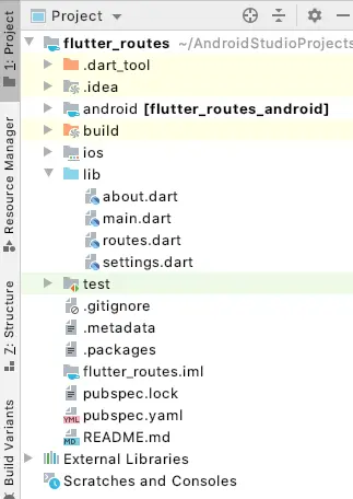 flutter routes
