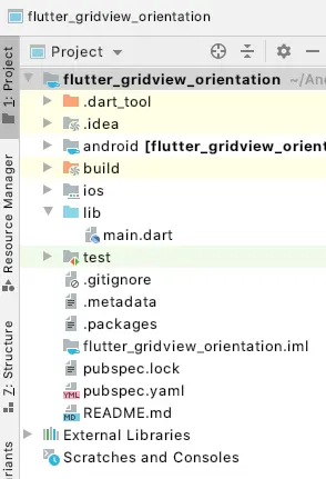 Flutter gridview orientation