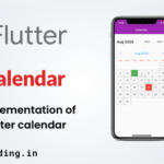 Flutter Tutorial on Calendar Implementation