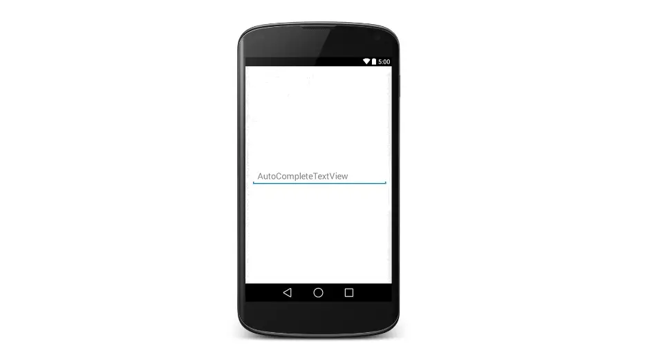 Android AutoCompleteTextView