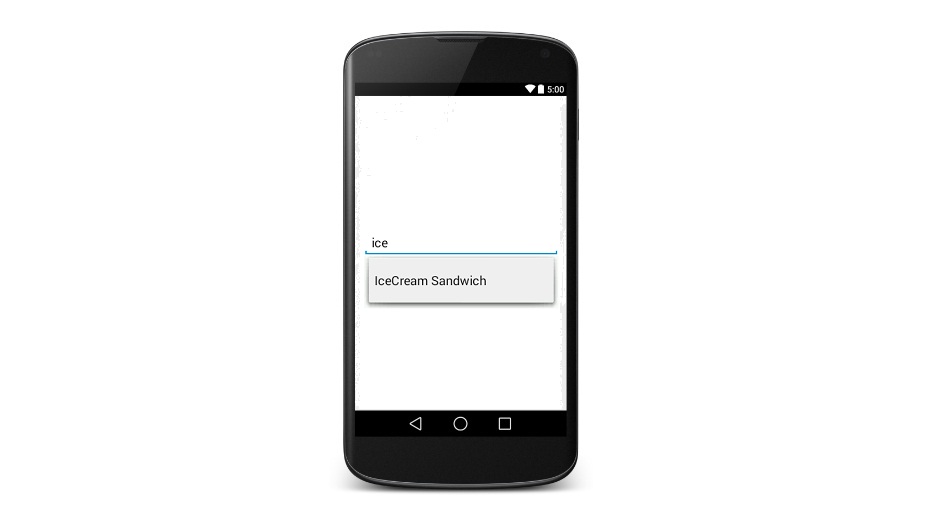 Android AutoCompleteTextView