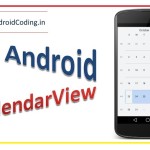 Android CalendarView Tutorial in Android Studio