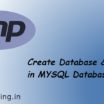 MYSQL Database Creation of a table || PHP