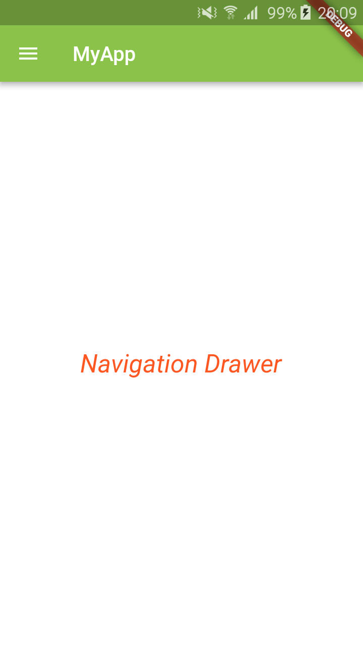 flutter navigation drawer