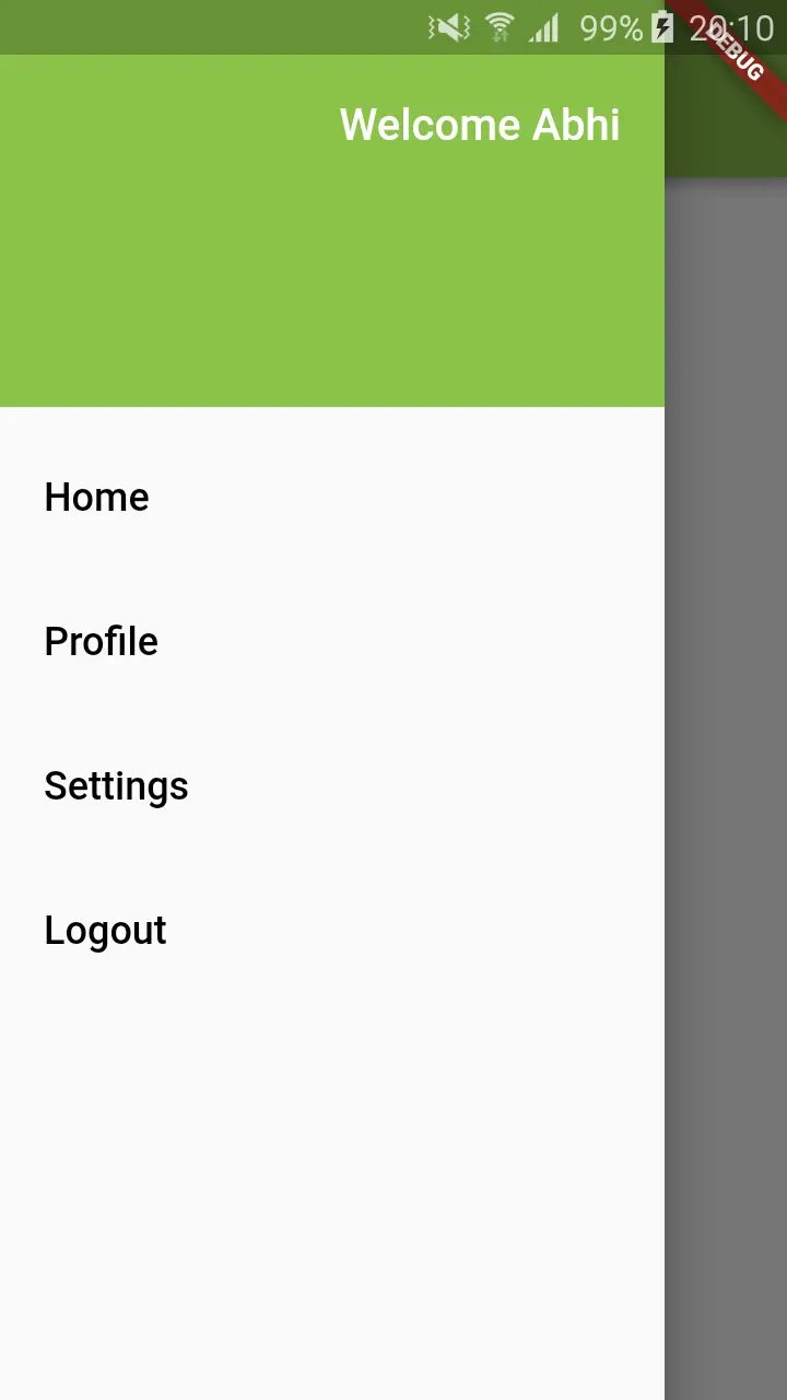 flutter navigation drawer