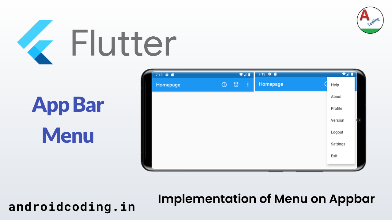 flutter top app bar