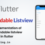Flutter expandable listview tutorial