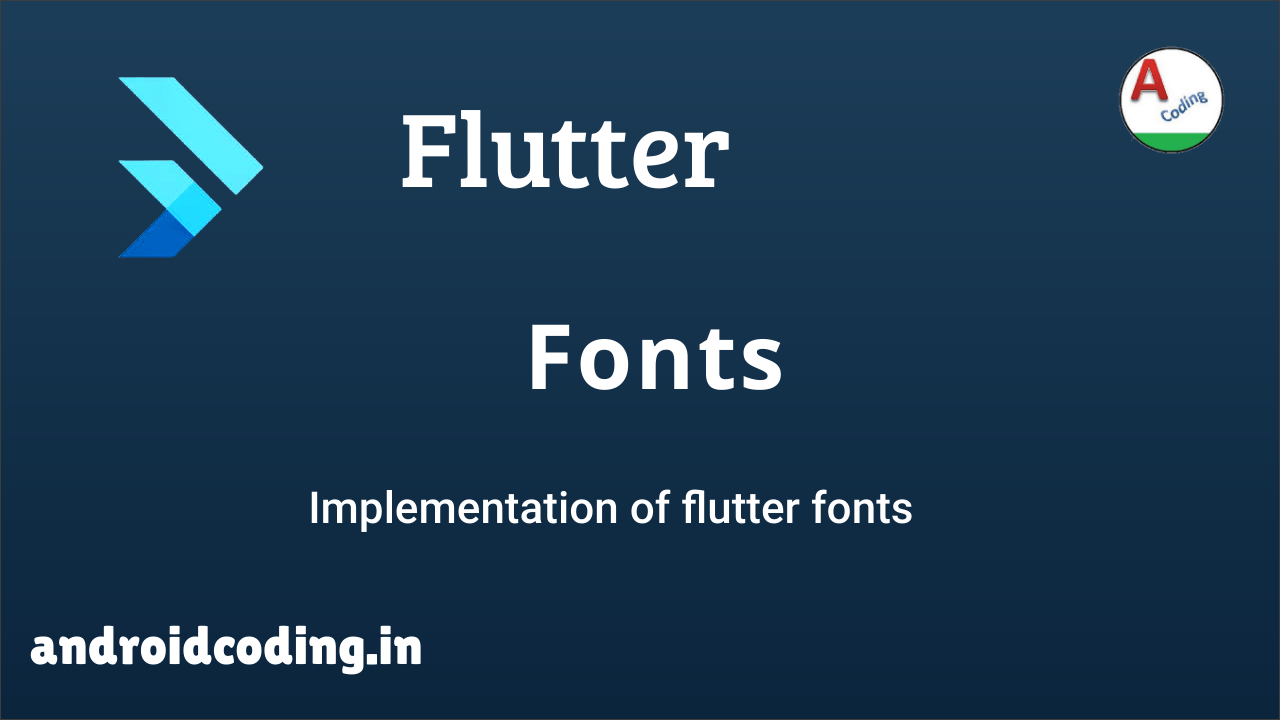 Cool Fonts Examples In Flutter