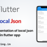 Flutter Local Json Implementation Tutorial For Beginners