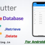 Flutter SQLite tutorial | SQFLite | Local Database