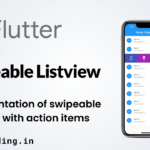 Flutter Swipeable Listview | Slide To Dismiss | Slidable View