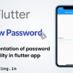 Flutter how to show/hide password tutorial