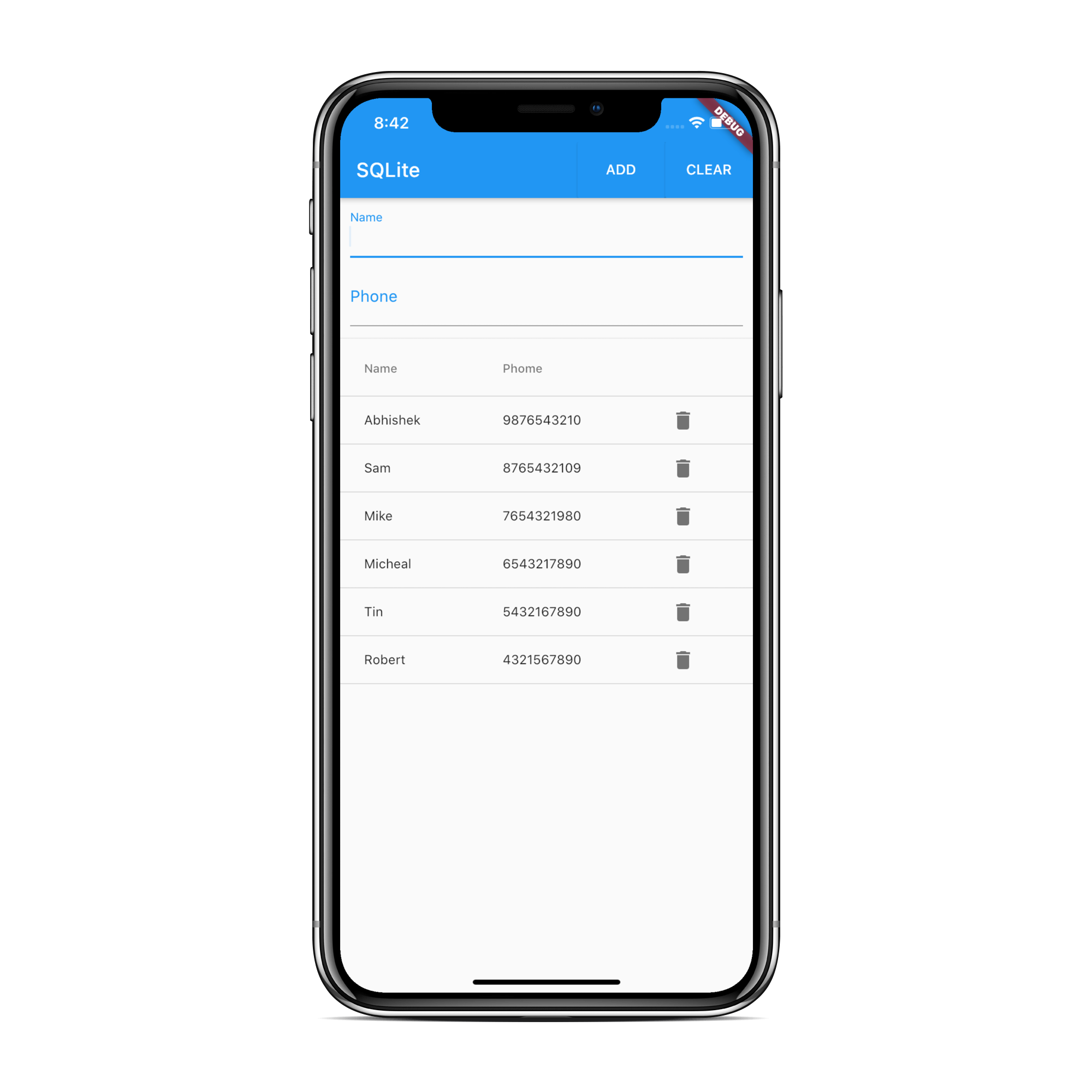 Flutter SQLite tutorial | SQFLite | Local Database