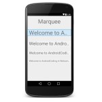 Android Tutorial On Textview Marquee Animation