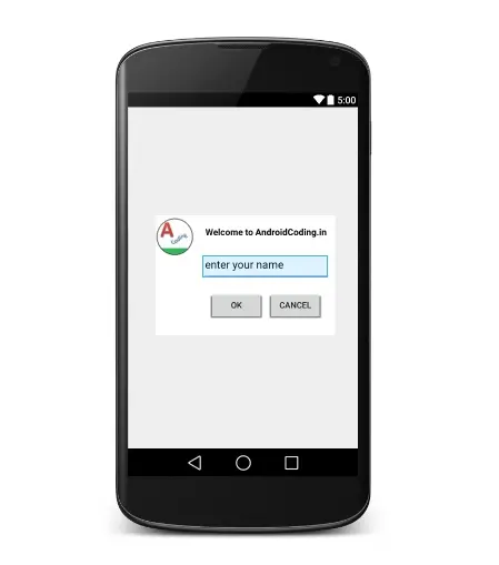 android popup box