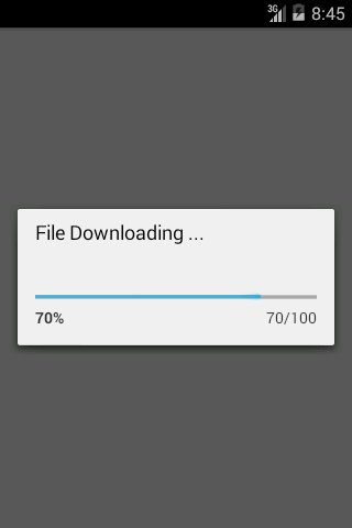 Android Progress Bar File Download