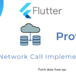 Flutter network call with provider | Fetch Data | GET