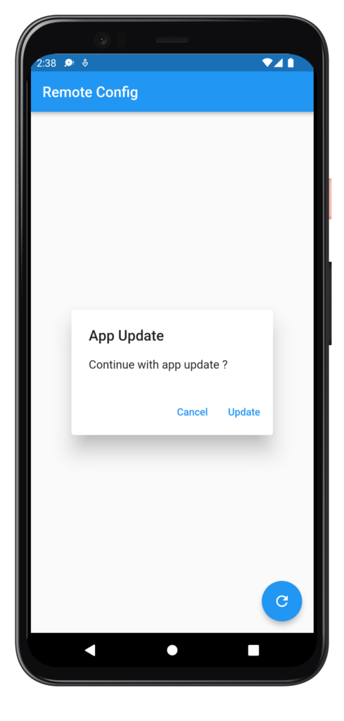 app update alert
