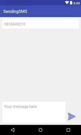 Android Send Sms Intent
