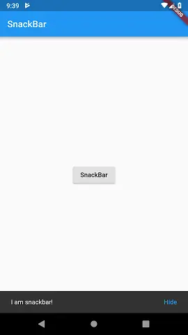 flutter tutorial on snackbar